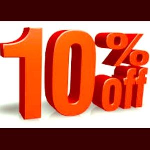 10% off EVERYTHING you see in my closet!!!!!!!!